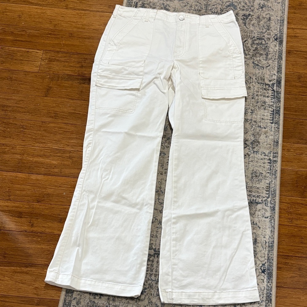Pilcro white  Pants - women’s wide leg - size 32 - cotton blend
